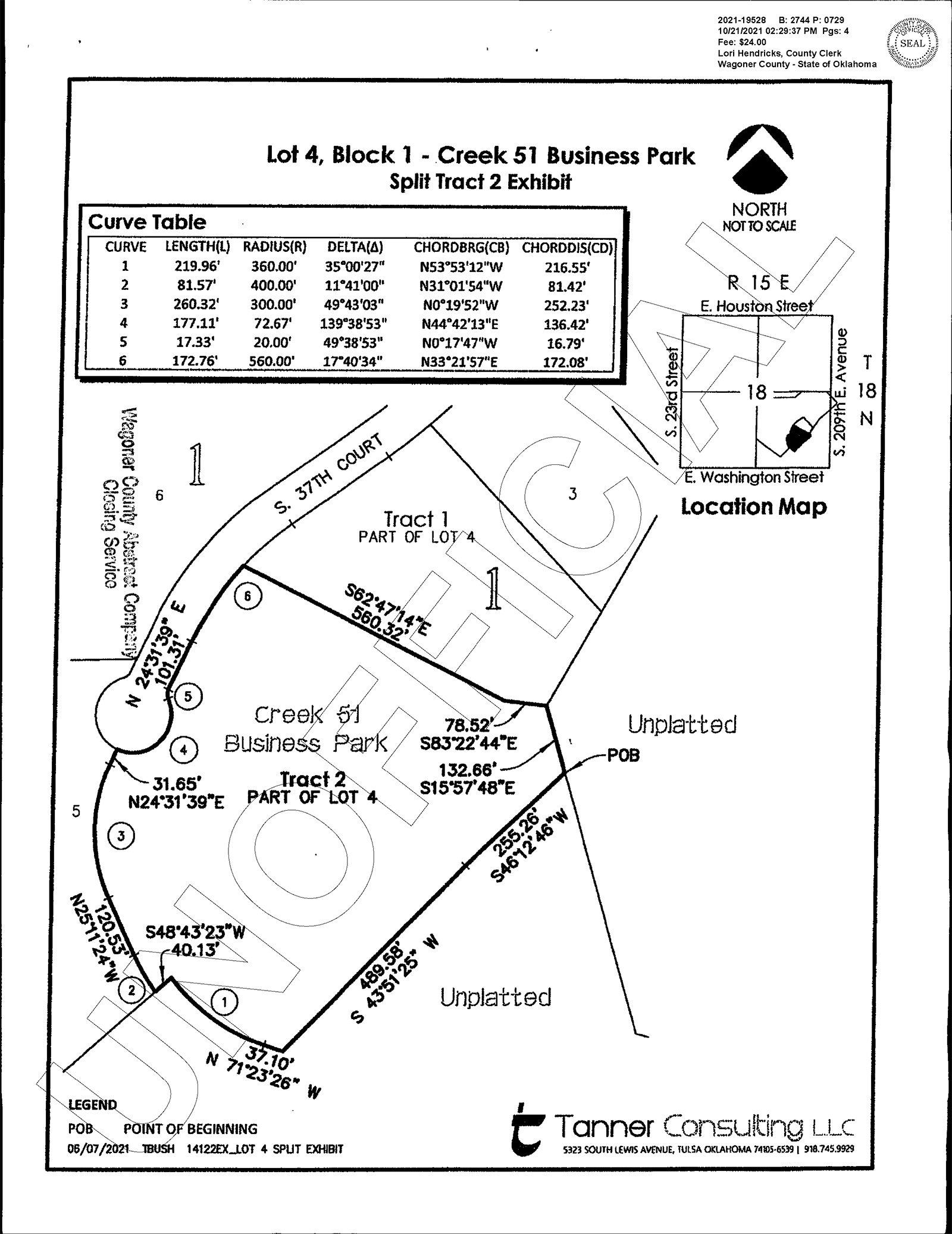 Creek 51 Business Park - Lot 4 Split